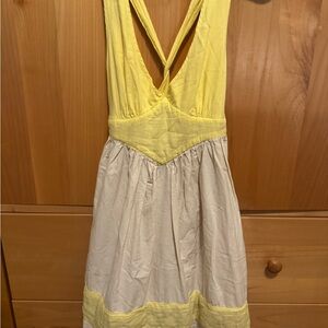 Kimchi Blue Yellow and Cream Dress